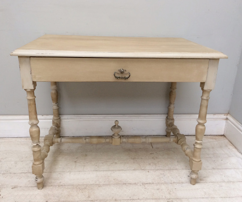 french antique side table  table with drawer
